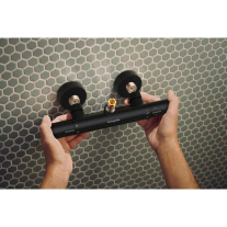 Coloană de duș Hansgrohe, Activera S, cu baterie termostatică Ecostat Fine, negru mat